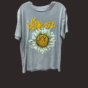 Blink-182 Sunflower Graphic T-Shirt Medium Gray